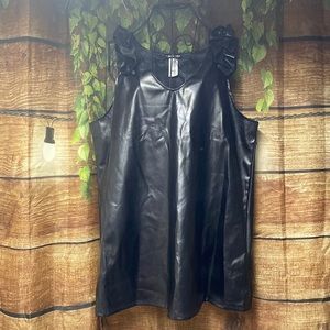 🆕Boutique faux leather Tank